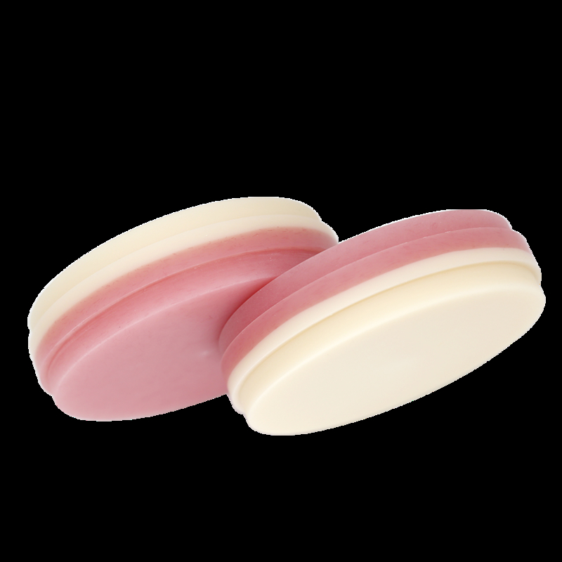Dental Lab Milling Material Pink-A2 PMMA Block for Full Dentures 98mm/95mm Size and Shape