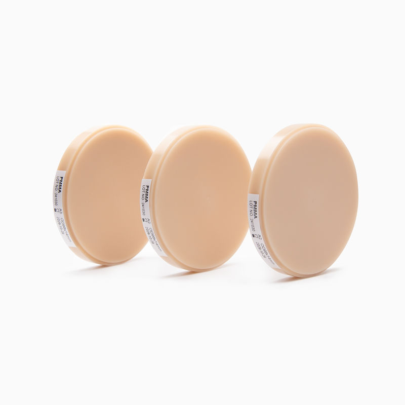 歯科 Pmma ブロックピンク A2 歯科ラボの様々な用途のための磨き性能と自然な歯周の美学を提供