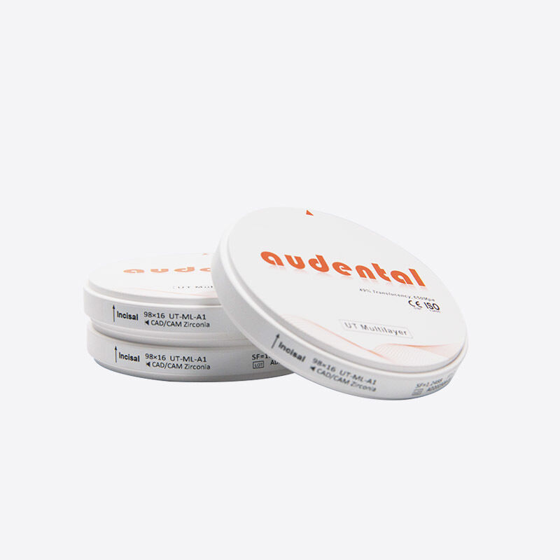 歯科用用のためにバランスのとれた強度と自然な美学特性を備えた精密エンジニアリングの多層ジルコニアブロック