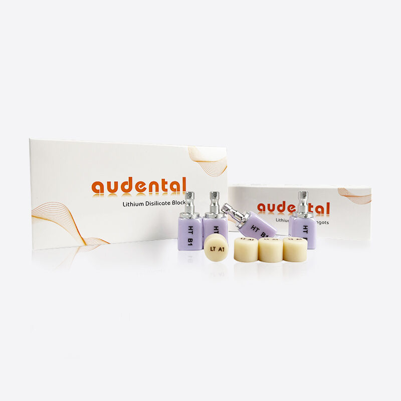 審美性と強度を両立した、前歯修復に適した歯科用ガラスセラミックス（二ケイ酸リチウム）材料。