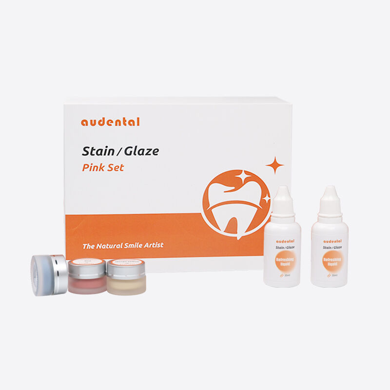 ワークフローをサポートし、フルコンタージルコニアの精密な審美的仕上げを可能にするステインとグレーズペーストセットを備えた歯科技工所用機器