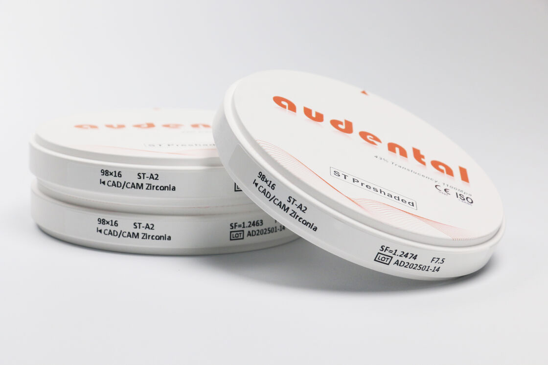 プリシェードジルコニアブロック 均一な色精度と高透明度を提供して自然に見える歯修復