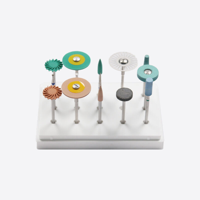 ジルコニア研磨バー プロフェッショナル ダイヤモンド歯科用ツール ジルコニア PMMA ワックス研磨用 CE認証付き 5個