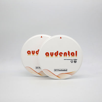 Audental Excellent Translucency ST CAD/CAM システム付き,プリシャードされたジルコニアブロック