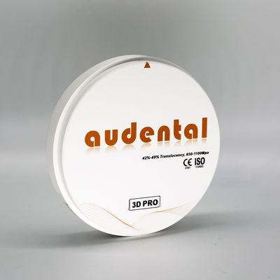 透き通し 42-49% Audental CAD CAM ジルコーンディスク 20色歯科ジルコニアブロック