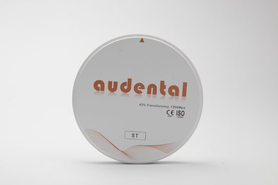 Audental ST フルアーチ歯科修復用ジルコニアブロック 白色空白ディスク フリース CAD/CAMラボ材料 D形 95mm