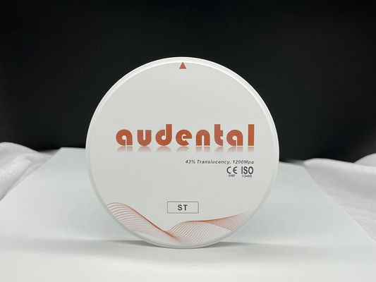 高強度 ST 白色ジルコニアブロック 41-43% 透明性 歯科修復用